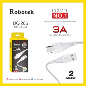 ROBOTEK 3A TYPE-C 2M DC 206 DATA CABLE