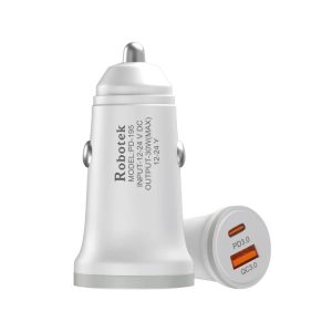 ROBOTEK Car Charger PDC-195 with USB Data Cable