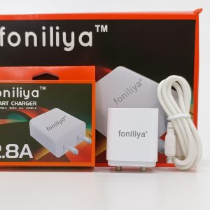 Foniliya 2.8A Smart Charger with V8 Data Cable