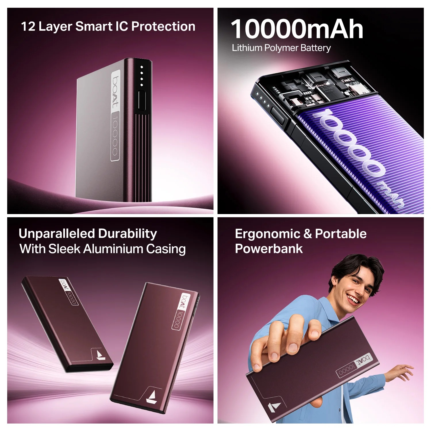 Boat EnergyShroom PB300 10000mAh PowerBank - Image 2