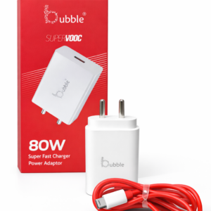 BUBBLE 80W SUPERVOOC CHARGER WITH TYPE-C CABLE BB129